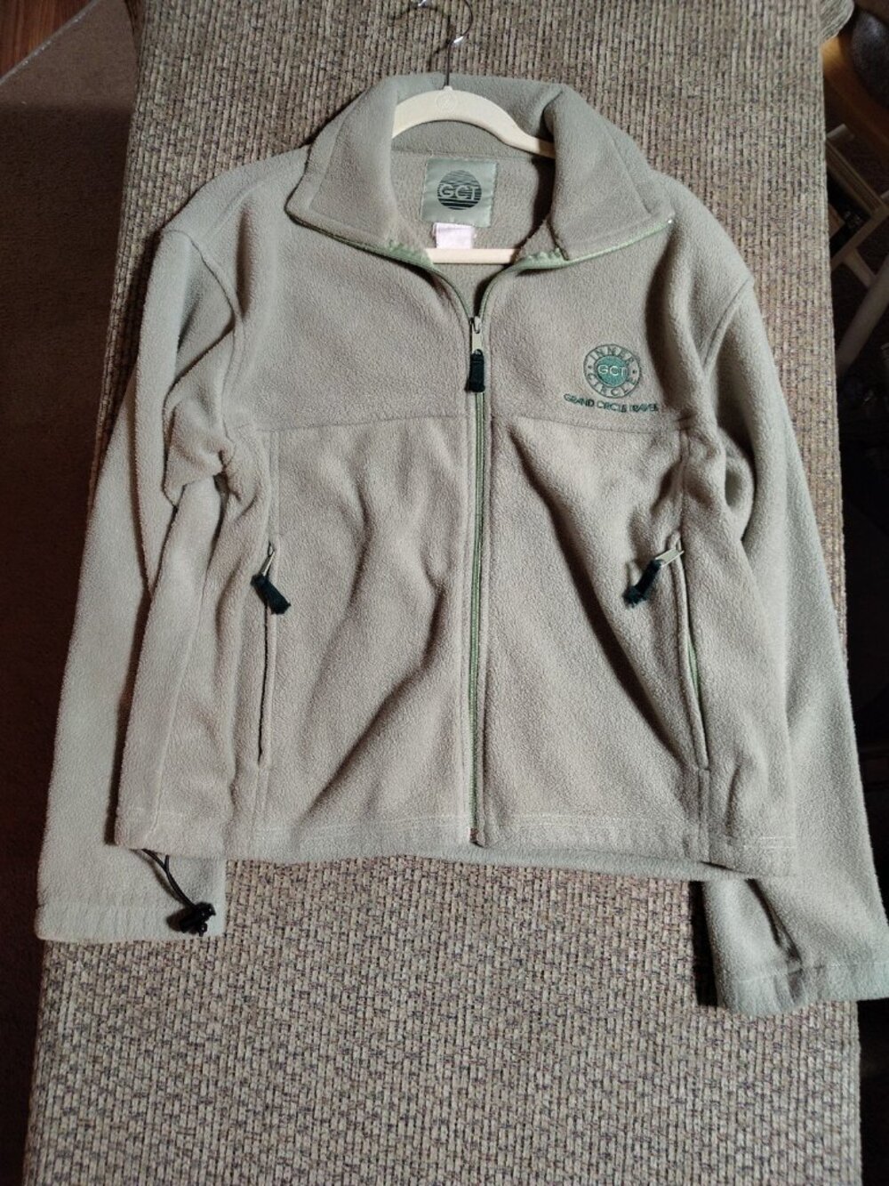Women’s Jacket Green Fleece GCT Grand Circle Travel INNER CIRCLE Poly Medium Zip